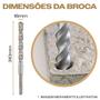 Imagem de Kit 3 Brocas Sds Plus 18Mm X 310Mm Concreto Para Martelete