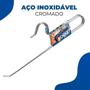 Imagem de Kit 3 Cabides para Calça Resistente Aço Cromado Arthi