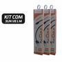 Imagem de Kit 3 Cabos de Dados V8 1m Atacado Para Revenda