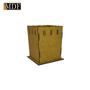 Imagem de Kit 3 Cachepot Borda Ondulada Passa Fita P 7x7x10 Laser Mdf Madeira