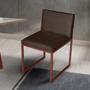 Imagem de Kit 3 Cadeira de Jantar Escritorio Industrial Vittar Ferro Bronze Suede Marrom - Móveis Mafer