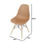 Imagem de Kit 3 Cadeira Eames Design Colméia Eloisa Laranja Cenoura