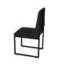 Imagem de Kit 3 Cadeira Para Sala de Jantar Trendy Base Metálica Preto material sintético Preto - Móveis Mafer