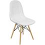 Imagem de Kit 3 Cadeiras Charles Eames Botonê Eiffel Estofada Preta Branca Bege