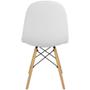 Imagem de Kit 3 Cadeiras Charles Eames Botonê Eiffel Estofada Preta Branca Bege
