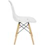 Imagem de Kit 3 Cadeiras Charles Eames Cristal Eiffel Wood Designer