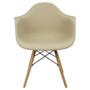 Imagem de Kit 3 Cadeiras Charles Eames Eiffel Braço Preta Branca Bege