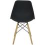 Imagem de Kit 3 Cadeiras Charles Eames Eiffel Wood Design - Preta