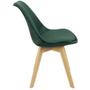Imagem de Kit 3 Cadeiras Charles Eames Leda Veludo Luisa Saarinen
