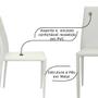 Imagem de Kit 3 Cadeiras Decorativas Sala e Cozinha Karma PVC Branca - Gran Belo