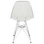 Imagem de Kit 3 Cadeiras Eames Cristal Transparente Eiffel Base Metal