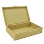 Imagem de Kit 3 Caixa Retangular com Fecho e Dobradiça 25x16x6 Mdf Madeira