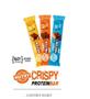 Imagem de Kit 3 caixas de barras de proteína crispy protein bar nutry linha completa 3x360g nutrimental