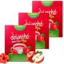 Imagem de Kit 3 Caixas Desinchá Apple Cider e Hibisco Original Suplemento Alimentar Natural Ácido Acético Contém 90 Sachês