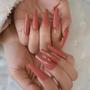 Imagem de Kit 3 caixas Unhas postiça realista adesivo dupla fixação rápida prático
