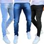 Imagem de Kit 3 calça jeans masculina com Lycra Premium nf