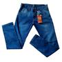 Imagem de Kit 3 Calça Jeans Masculina Slim Elastano