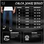 Imagem de Kit 3 Calça Jeans Sarja Masculina Skinny Slim Lycra  + Cores - Daze Modas