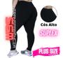 Imagem de Kit 3 Calça Legging Plus Size Reforçada Sem Transparência