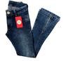 Imagem de kit 3 calça meninas jeans infantil juvenil com laycra feminina de 4 a 16 anos
