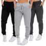 Imagem de Kit 3 Calça Moletinho Com Bolso Fristyle Feminina Jogger