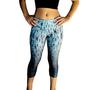 Imagem de Kit 3 Calças Femininas Corsário Cós Estampas Sortidas Suplex PP ao Plus Size