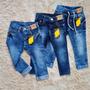 Imagem de Kit 3 calças jeans com lycra infantil menina.