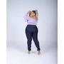 Imagem de Kit 3 Calcas Jeans Feminina Plus Size Cintura Alta Com Lycra elastano envio rápido