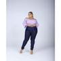 Imagem de Kit 3 Calcas Jeans Feminina Plus Size Cintura Alta Com Lycra elastano envio rápido