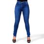 Imagem de Kit 3 Calças Jeans Feminina Skinny Levanta Bumbum Cintura Alta com Elastano