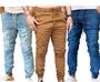 Imagem de Kit 3 Calças Jogger Jeans Várias Cores e Sarja Masculina Linha Premium