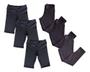Imagem de Kit 3 Calças Legging + 3 Shorts Legging Infantil Escolar
