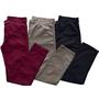 Imagem de Kit 3 calças masculina jeans basica slim com elastano envio rapido
