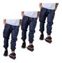 Imagem de Kit 3 Calças Tactel Jogger Slim Skinny Homens Estilosos  016