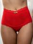 Imagem de KIT 3 Calcinha Cinta Cós Pala Alta Feminina Reforçada Com Renda