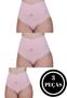 Imagem de Kit 3 Calcinha Cós Alto Segura Barriga Tanga Modeladora Pós Parto - c10 THAMIRES