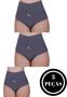 Imagem de Kit 3 Calcinha Cós Alto Segura Barriga Tanga Modeladora Pós Parto - c10 THAMIRES