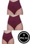 Imagem de Kit 3 Calcinha Cós Alto Segura Barriga Tanga Modeladora Pós Parto - c10 THAMIRES