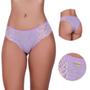 Imagem de Kit 3 Calcinha de Algodao Tanga Conforto Renda Listrada Livia