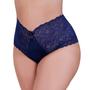 Imagem de Kit 3 Calcinha Plus Size de Renda Tanga Grande  46 48 50 52 54 - KIT 3 CALCINHA TALITA