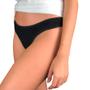 Imagem de Kit 3 Calcinhas Fio Dental Try Basics Algodão Cotton Básica Lisa Moda Lingerie
