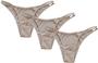 Imagem de Kit 3 calcinhas lateral dupla em cotton g