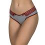 Imagem de Kit 3 Calcinhas Mescla Algodão Lingerie Conforto Tanga Laço