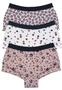 Imagem de Kit 3 Calcinhas Short Cueca Boxer Feminina Cintura Alta com Elástico Largo