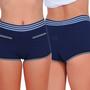 Imagem de Kit 3 Calcinhas Short Maui Algodão Penteado