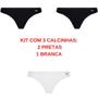 Imagem de Kit 3 Calcinhas Tanga Lupo Algodão Loba Classica Original