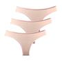 Imagem de Kit 3 Calcinhas Tanga Try Basics Algodão Cotton Básica Lisa Moda Lingerie