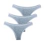 Imagem de Kit 3 Calcinhas Tanga Try Basics Algodão Cotton Básica Lisa Moda Lingerie