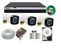 Imagem de Kit 3 Cam 1080P 2MP Fullhd Dvr Mhdx 3104 Full Hd C/ Hd