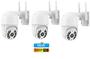 Imagem de kit 3 Câmera Ip Externa Speed Dome Wifi Auto Tracking Ip66 Ptz